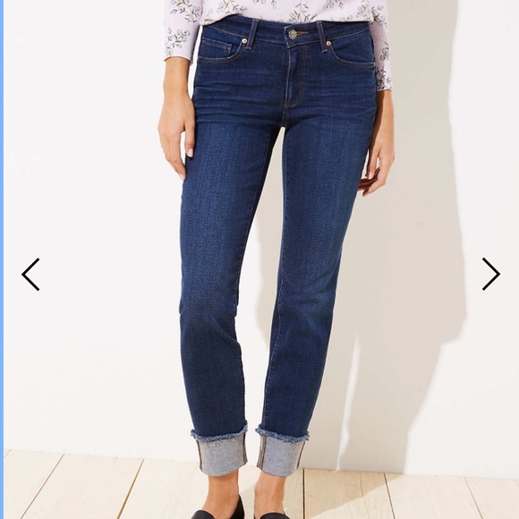 loft curvy straight jeans